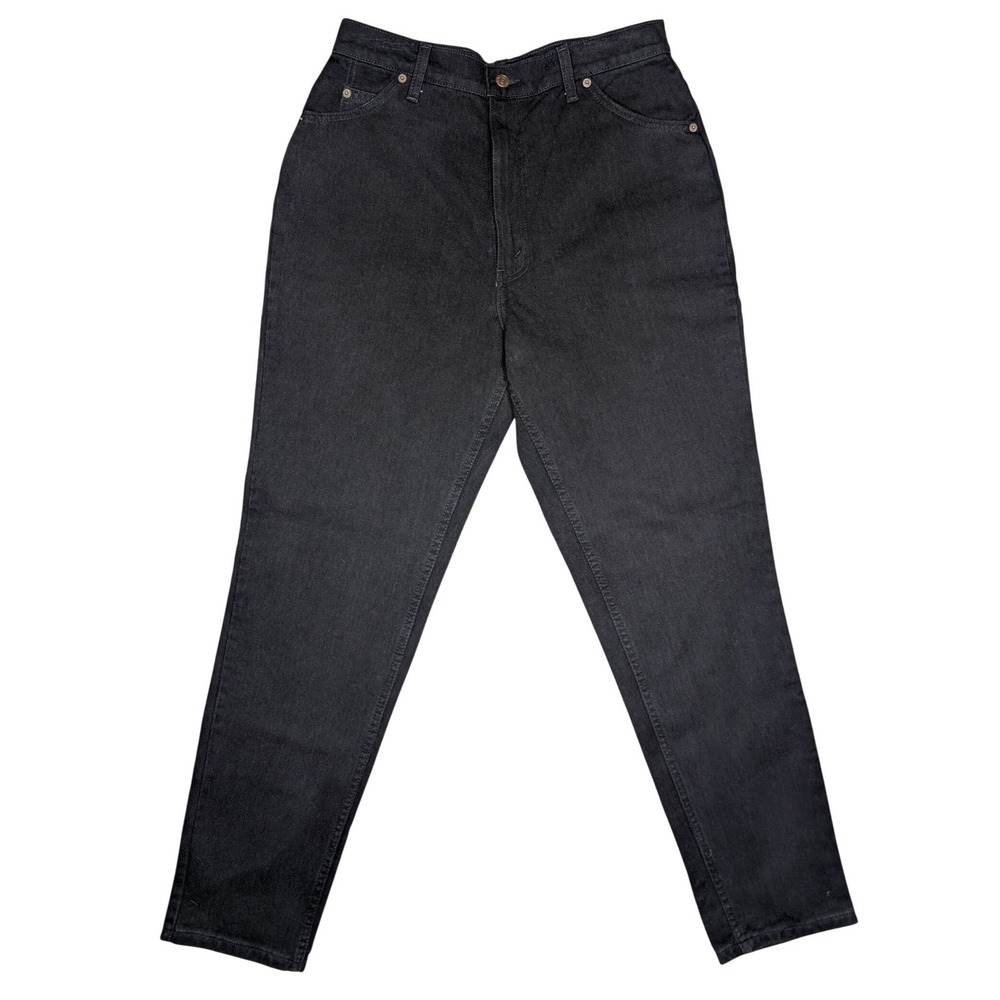 Vintage Levi's Orange Tab 32 Black Cotton Denim Straight Leg Women's Jeans 90s - Picture 3 of 4